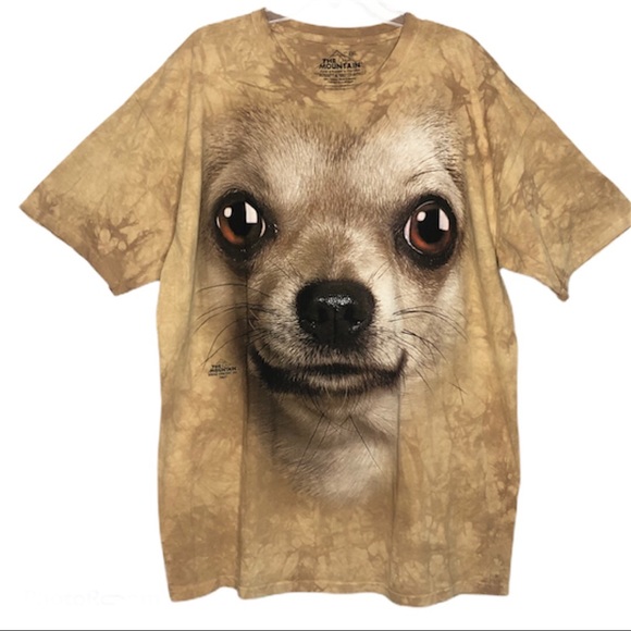 The Mountain Other - The Mountain Tie Dye Chihuahua Graphic Tee Shirt